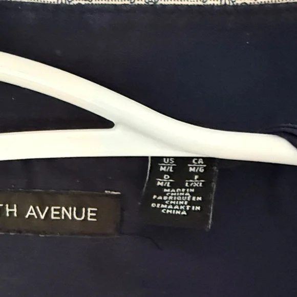 White Patterned Button-Up Shirt - Picture 3 of 7